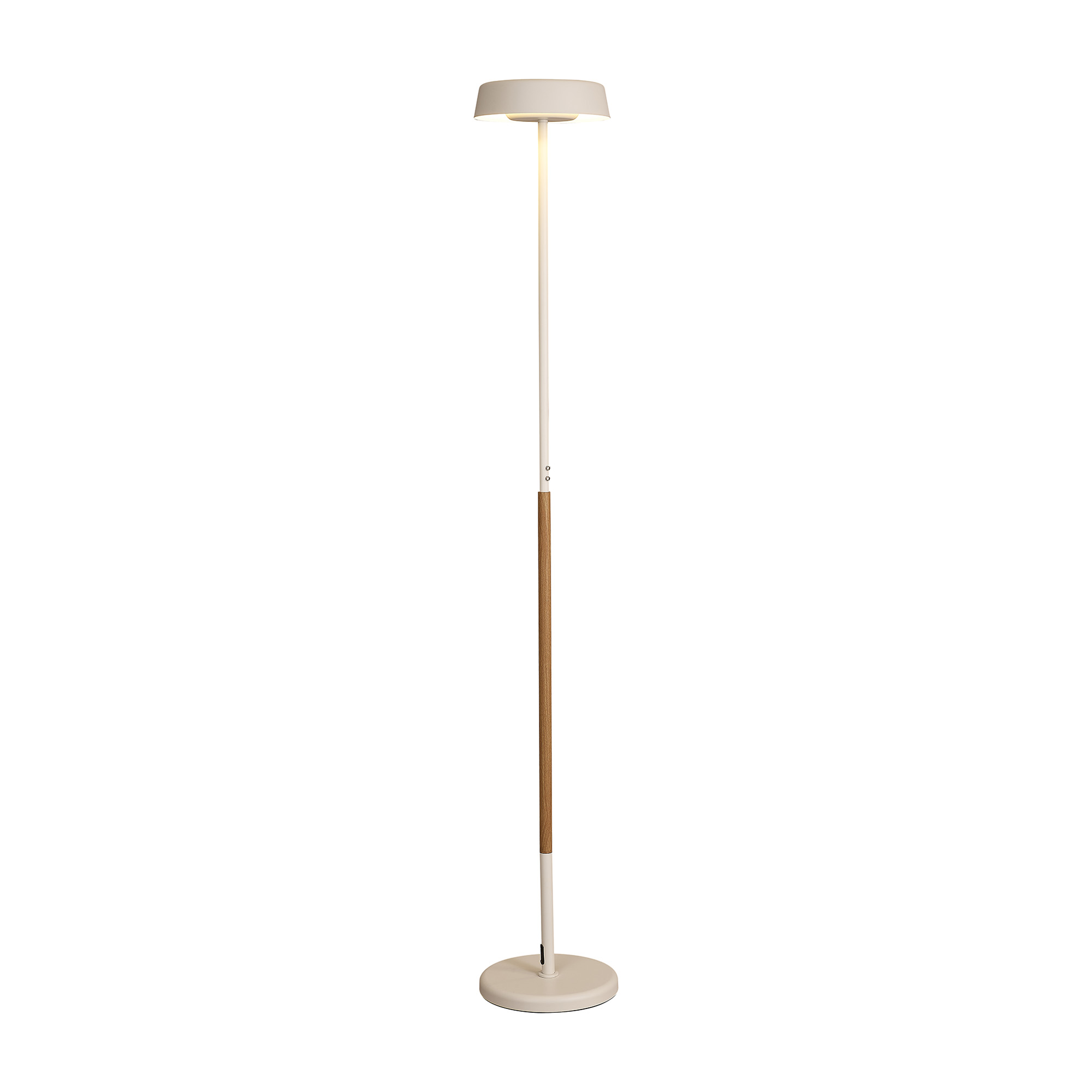 M8568  Noa II Floor Lamp 15W Down 15W Up LED White/Beech